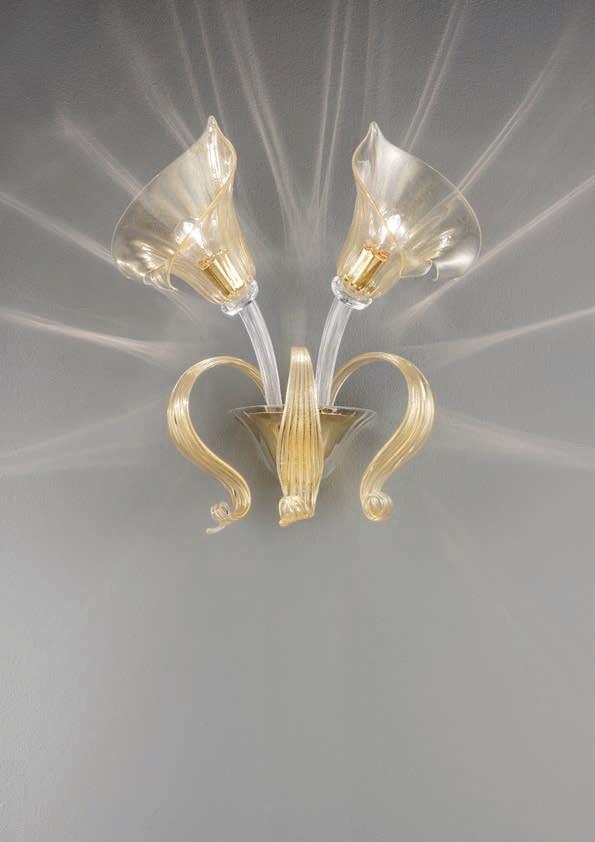 GRIMANI Blown glass wall lamp