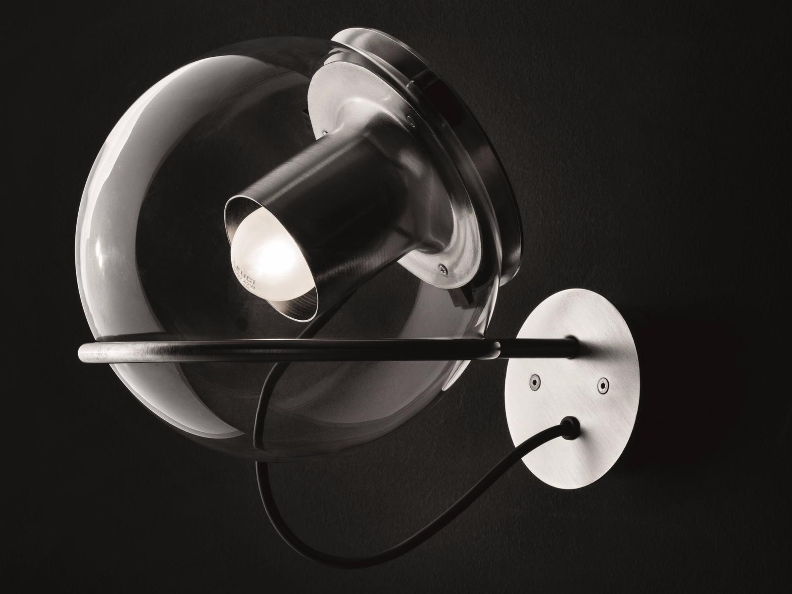 THE GLOBE - 727 Direct light blown glass wall lamp