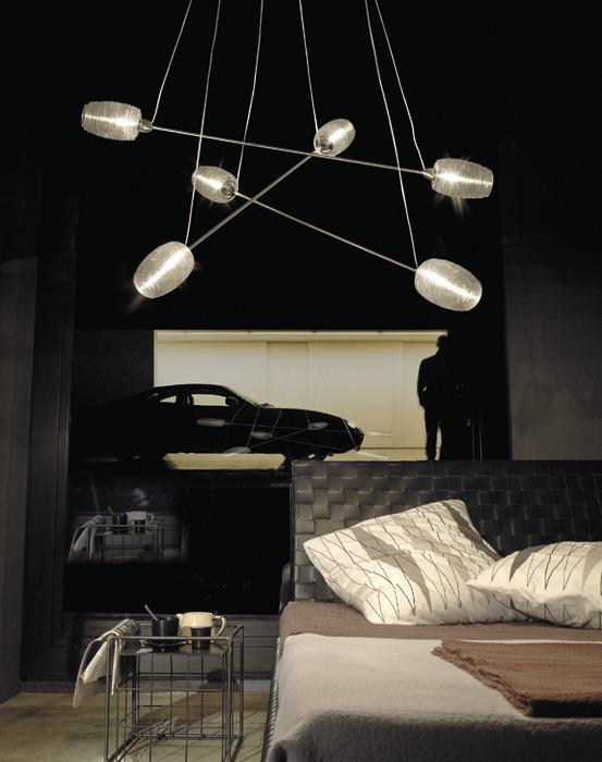 DAMASCO SP 6 P Glass chandelier