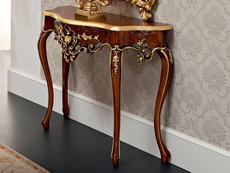 13641 Rectangular wooden console table