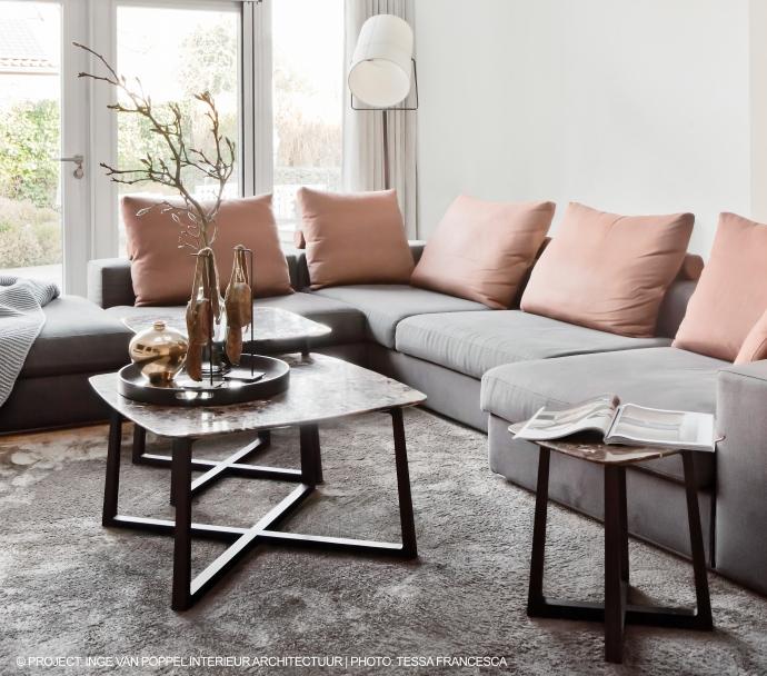 GIPSY Square marble coffee table