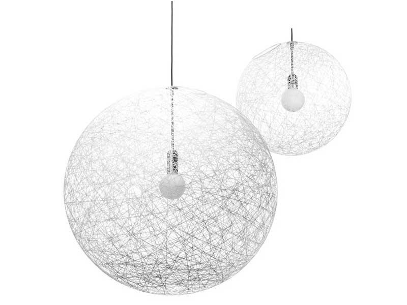 RANDOM LIGHT II LED glass-fibre pendant lamp