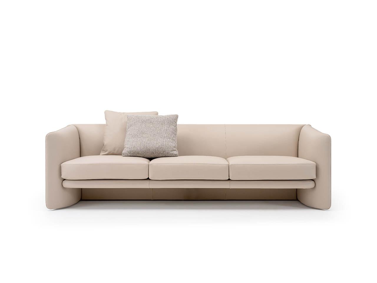 BLOSSOM 3 seater leather sofa