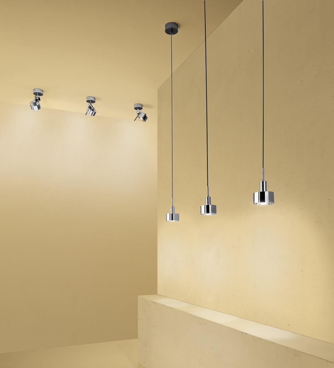 AX 20 Halogen chrome plated pendant lamp