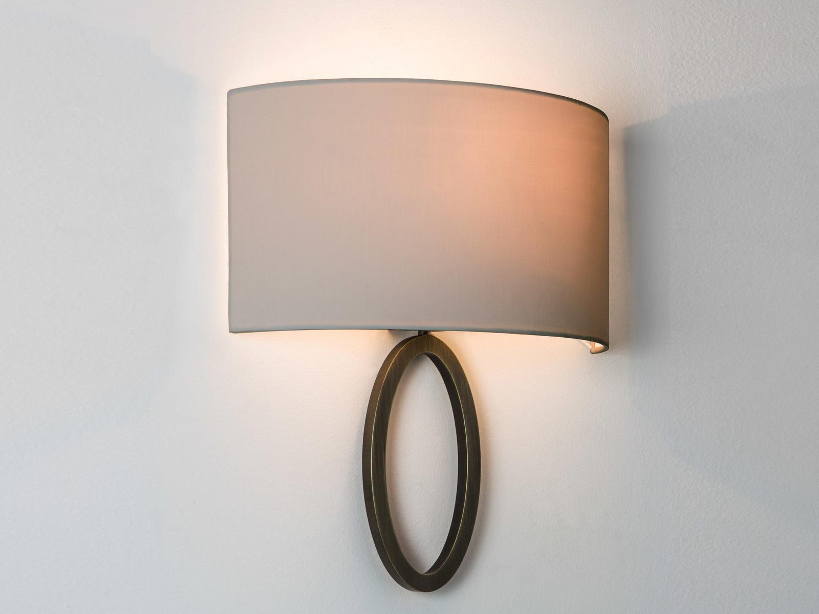 LIMA Wall lamp in steel and fabric