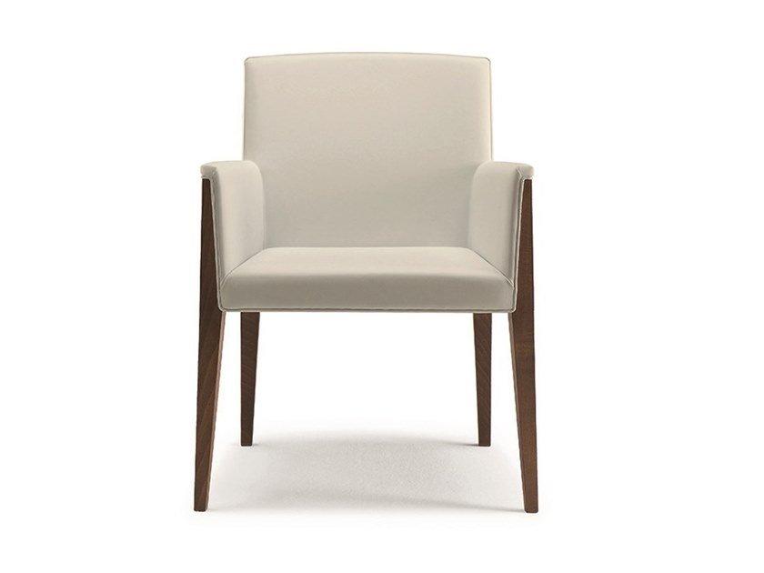 EDDIE Fabric easy chair with armrests