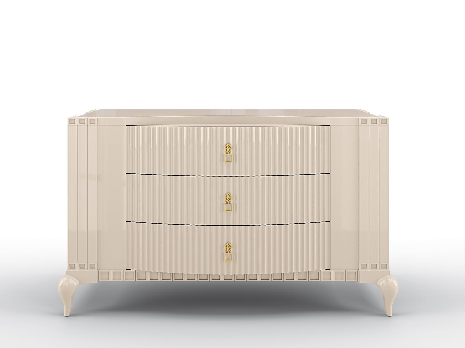 BUSTER Chest of drawers with integrated handles