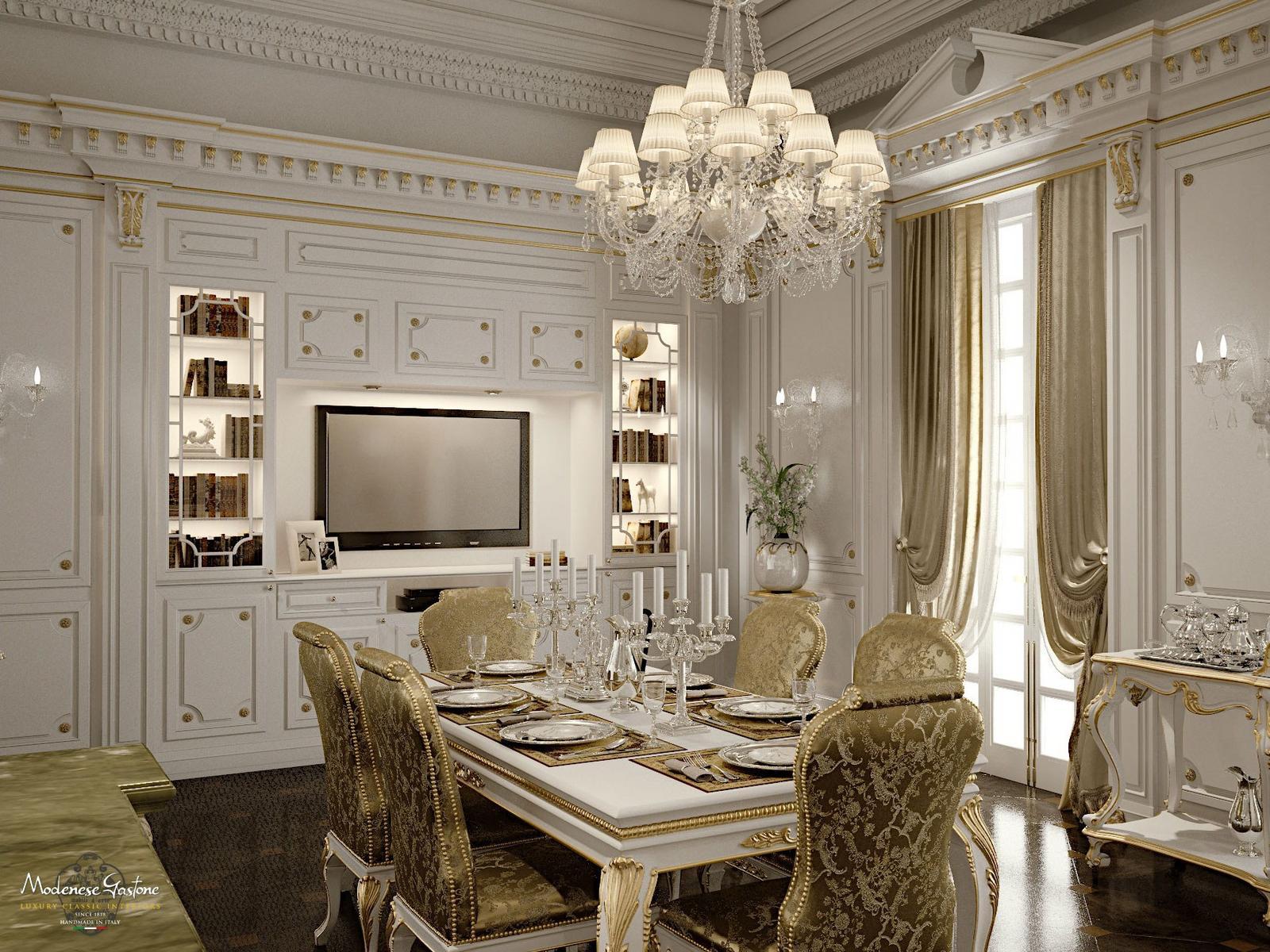 ROMANTICA - IVORY AND GOLD Custom solid wood kitchen
