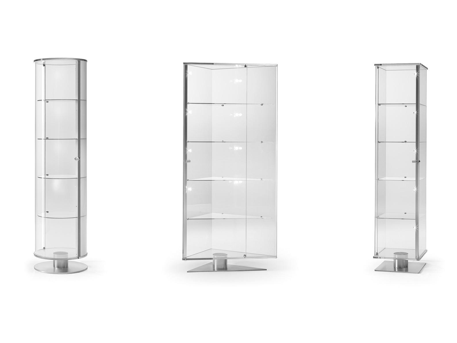 ONIS Glass display cabinet with integrated lighting