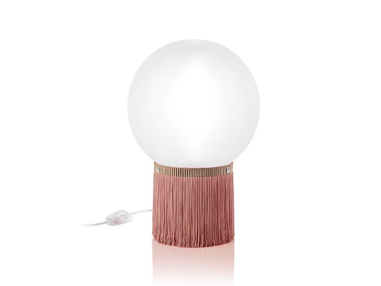 ATMOSFERA FRINGE Cristalflex® and methacrylate LED table lamp
