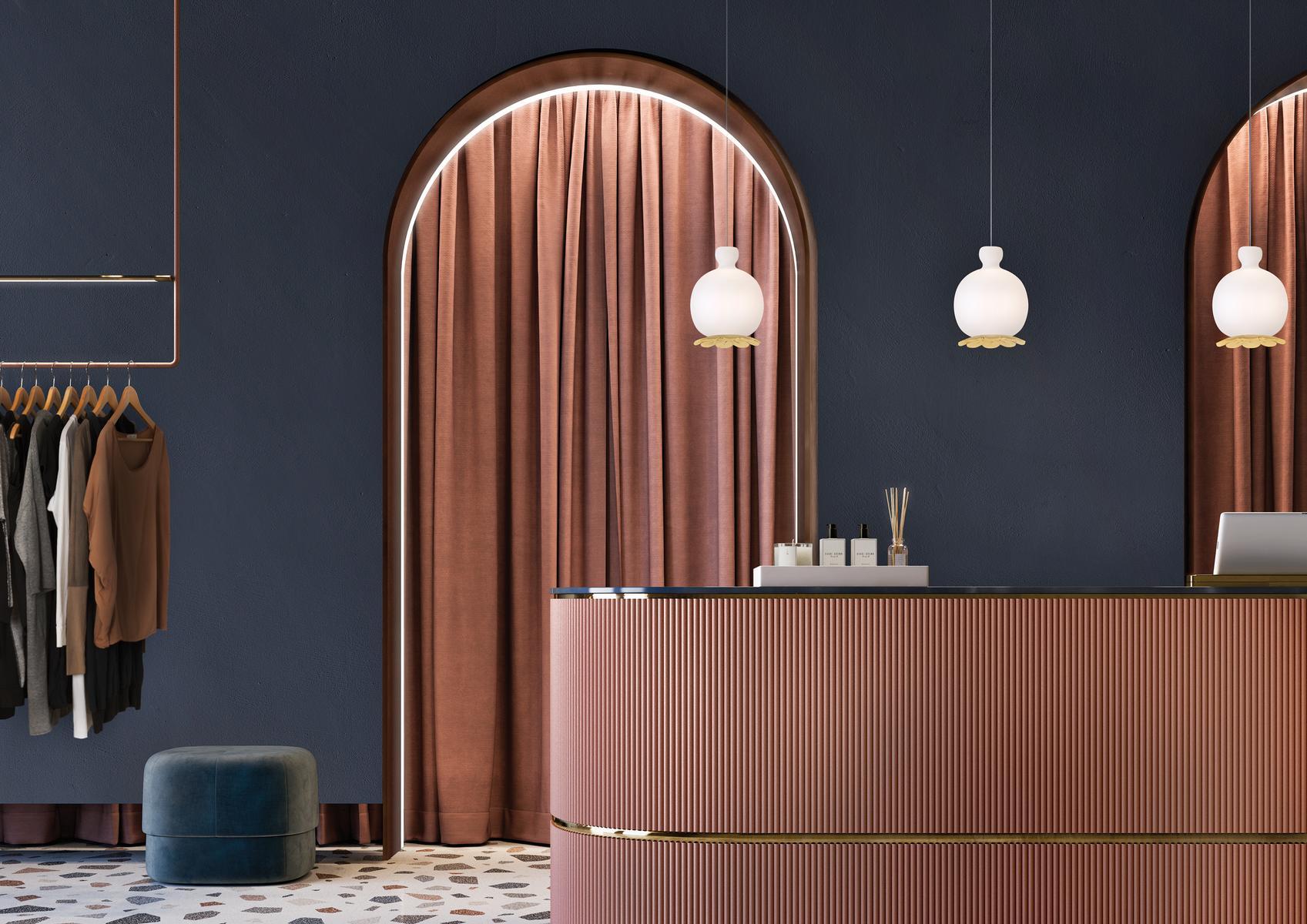 OPYO Opal glass pendant lamp