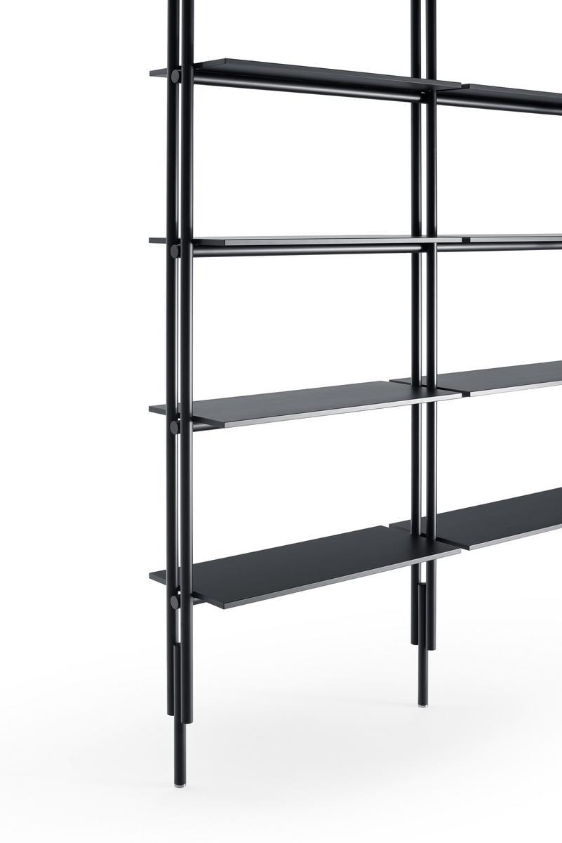 JACK Open floor-ceiling mounted bookcase