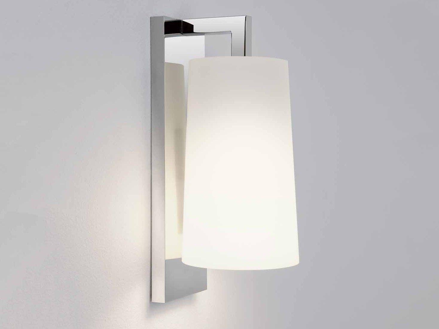 LAGO Wall lamp with steel and fabric dimmer