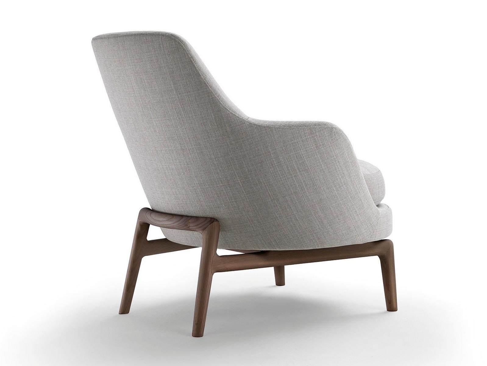 LEDA Fabric armchair with armrests