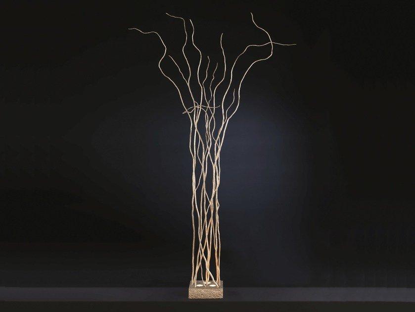 WIND PA637/3 Halogen handmade bronze floor lamp