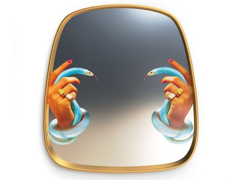 HANDS WITH SNAKES Framed wall-mounted mirror HANDS WITH SNAKES Framed wall-mounted mirror