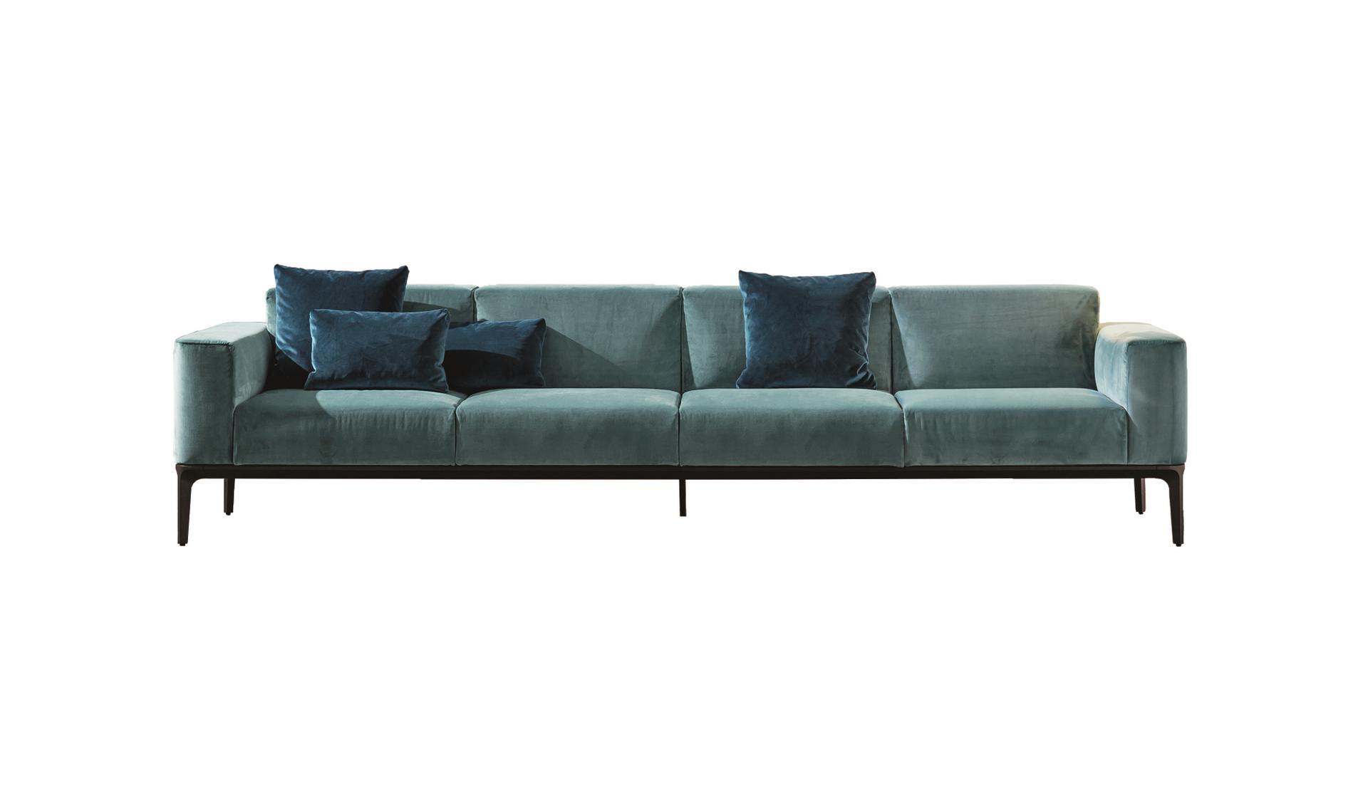 SLIM Sectional 4 seater fabric sofa