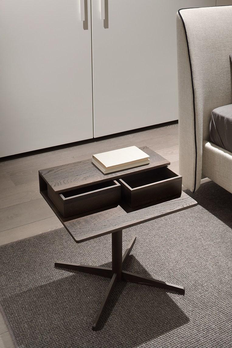 SILO Oak bedside table with drawers