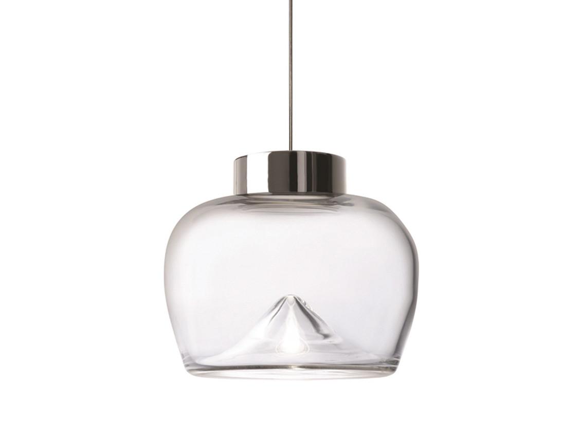 AELLA BOLD S LED blown glass pendant lamp