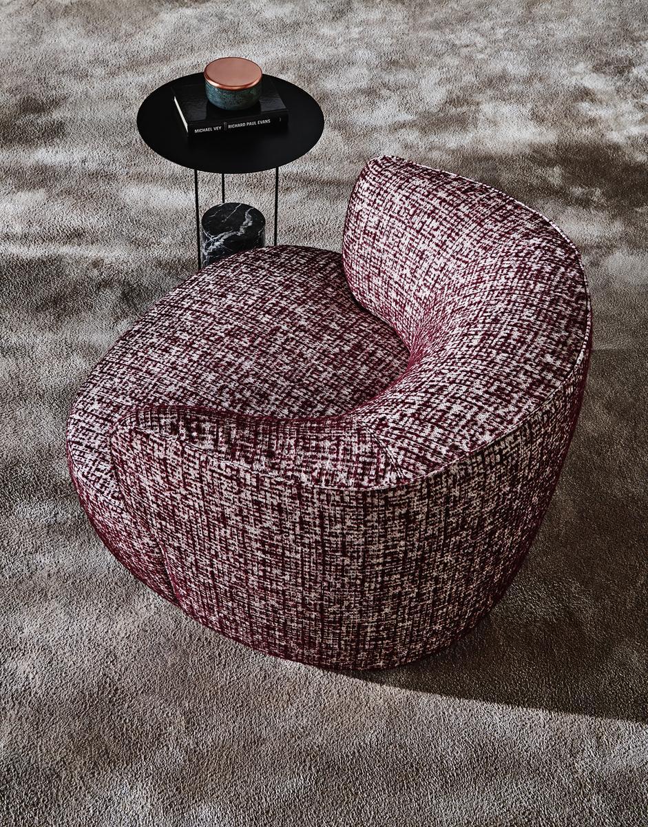ELAIN Fabric easy chair with armrests