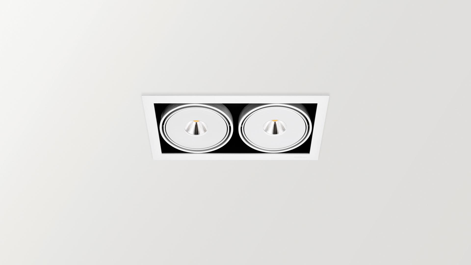 ORBITAL 2 LARK-111 LED recessed aluminium spotlight