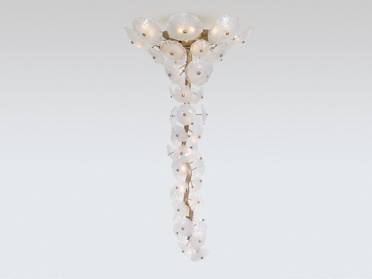 NENUFAR CT3229/43 LED handmade bronze ceiling lamp