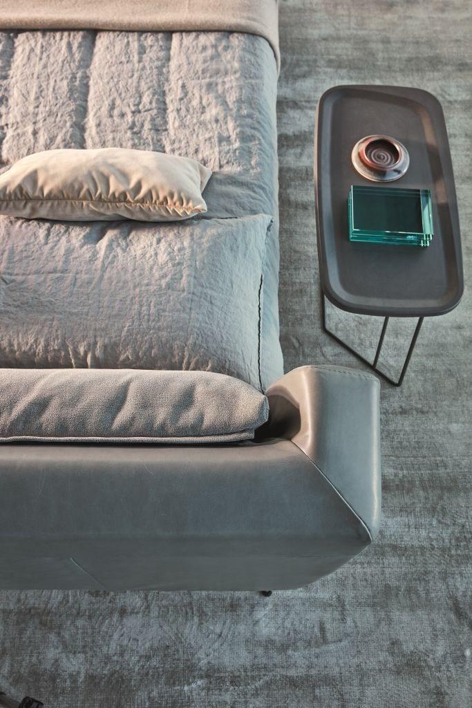 LENNOX Leather double bed