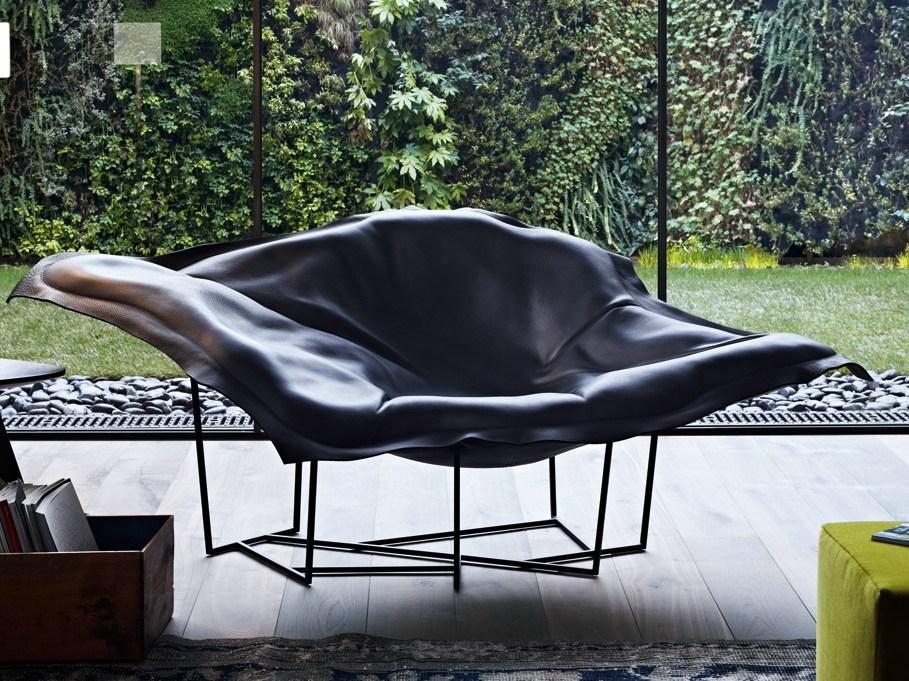 WALLACE Leather armchair