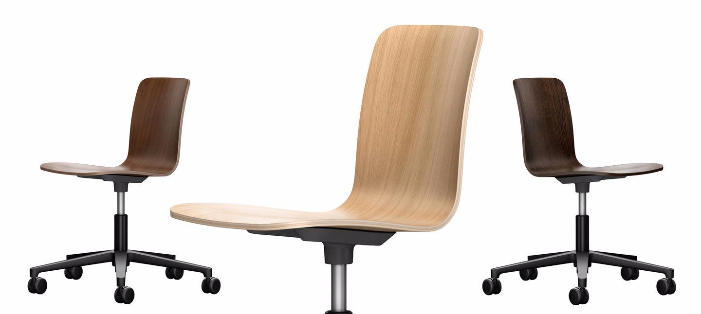 HAL PLY STUDIO Swivel plywood office chair