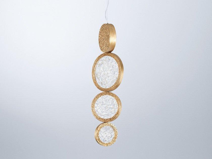 LUNA CT3357 LED handmade bronze pendant lamp
