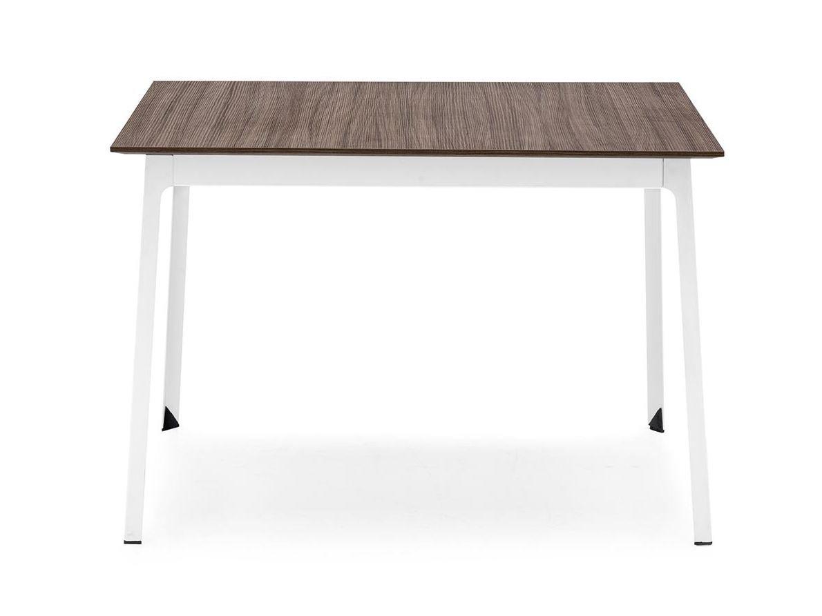 DOT Square steel and wood table