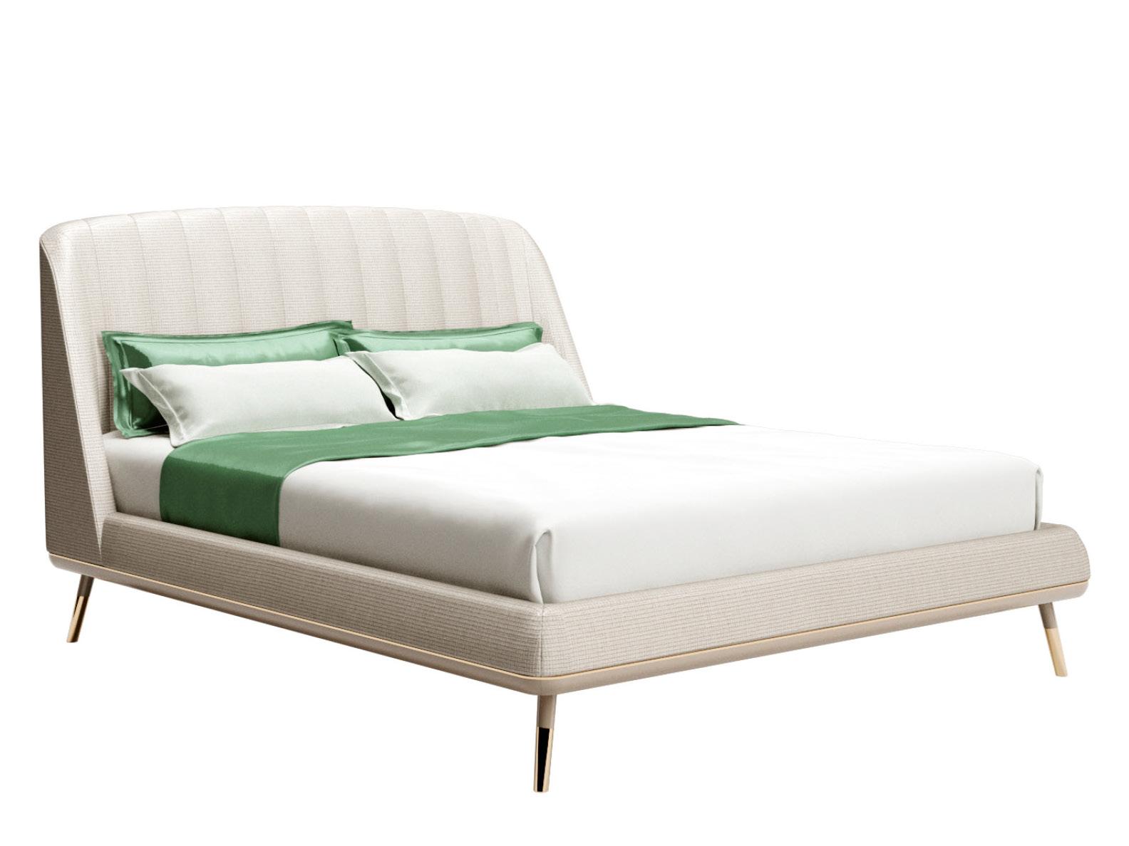 DOLLY Double bed with upholstered headboard