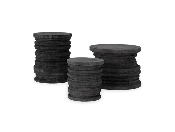 BIDU Round solid wood coffee table