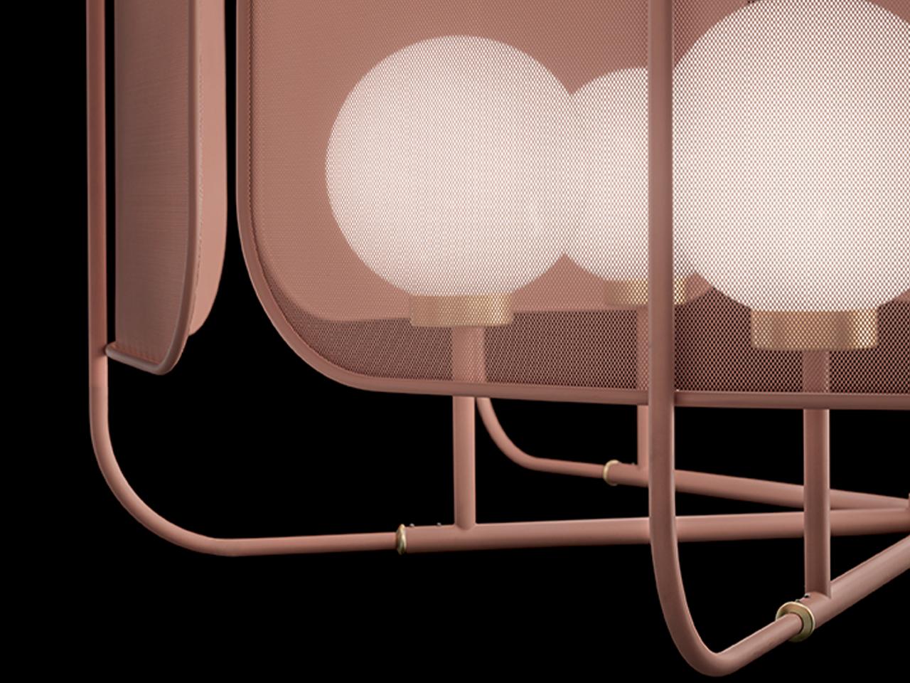 PAPILIO S5 Painted metal chandelier