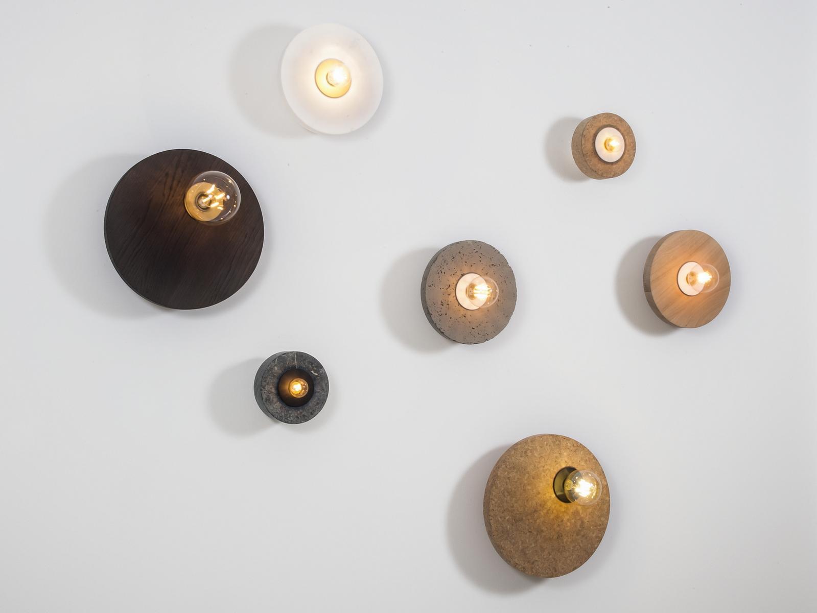 ROND LED direct light wooden wall lamp