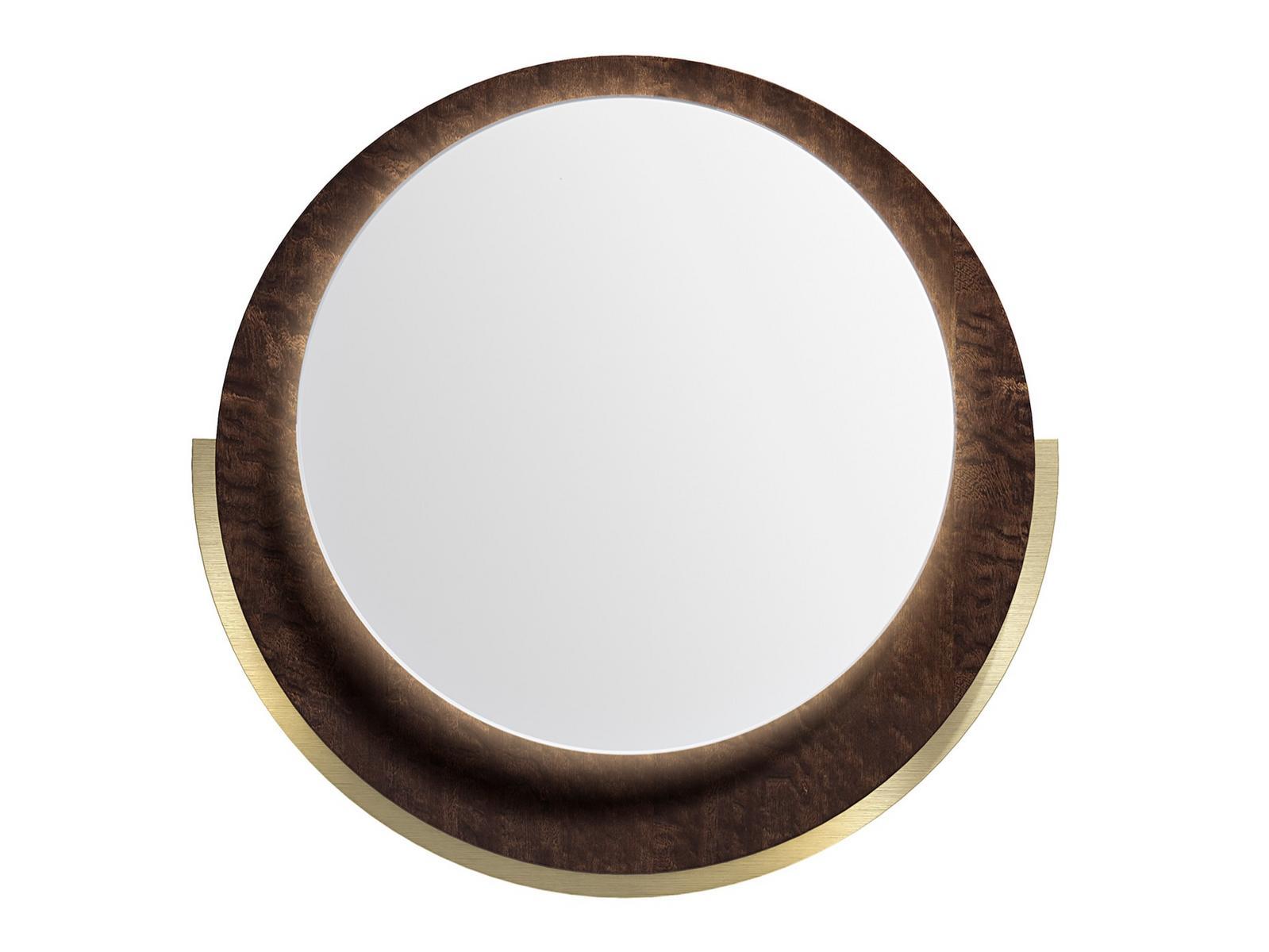 RONDÒ D100 Round framed wall-mounted wooden mirror RONDÒ D100 Round framed wall-mounted wooden mirror