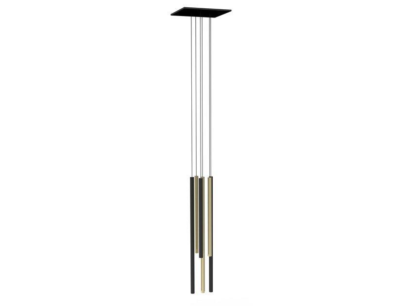 STILO X6 Direct light painted metal pendant lamp