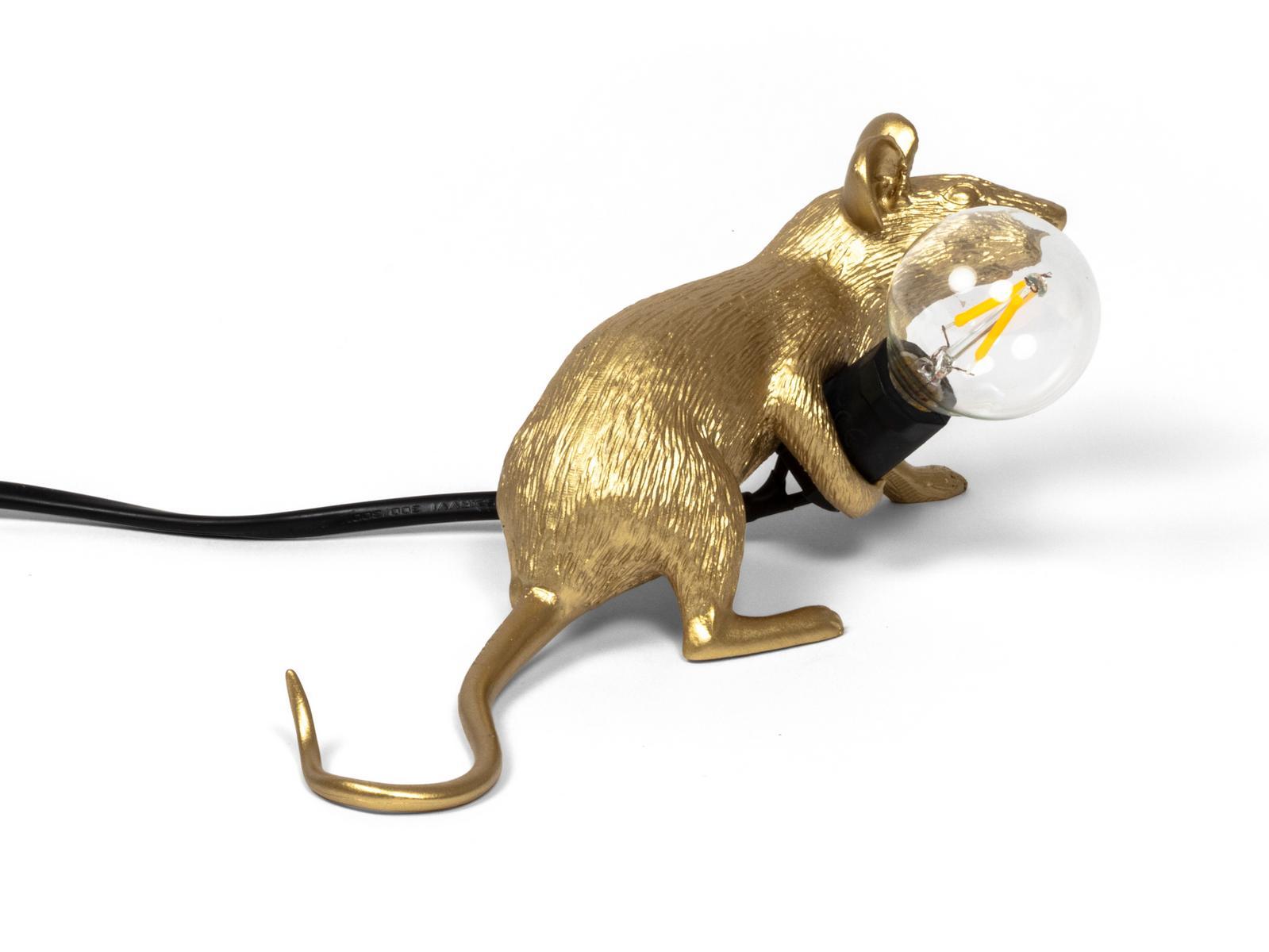 MOUSE LAMP GOLD - LOP LED resin table lamp