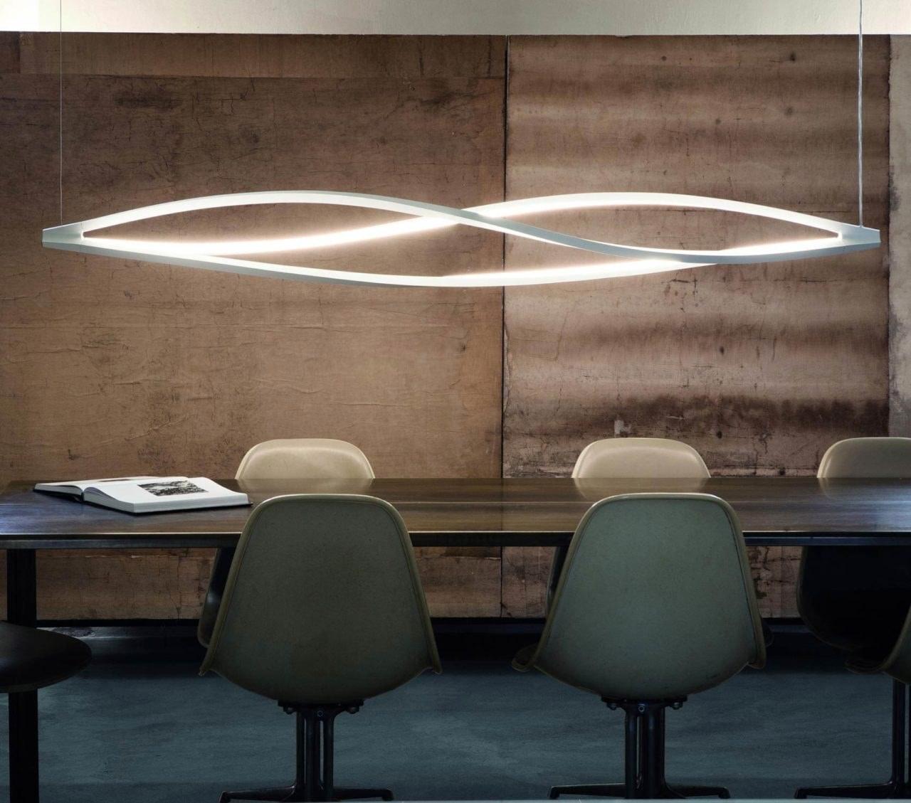 IN THE WIND HORIZONTAL LED extruded aluminium pendant lamp