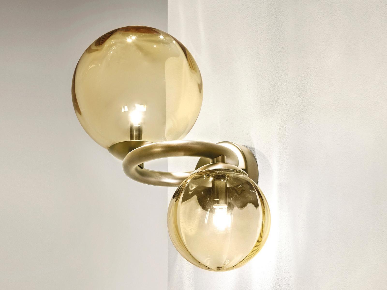 PUPPET RING AP Direct-indirect light wall lamp