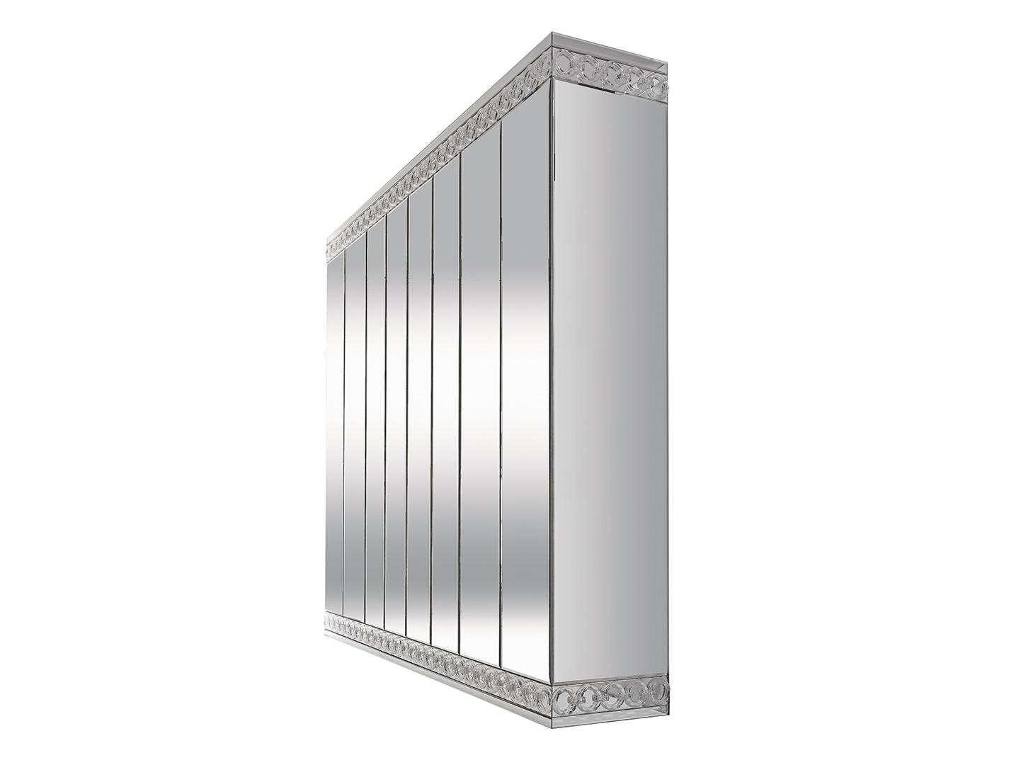 CASANOVA Sectional mirrored wooden wardrobe