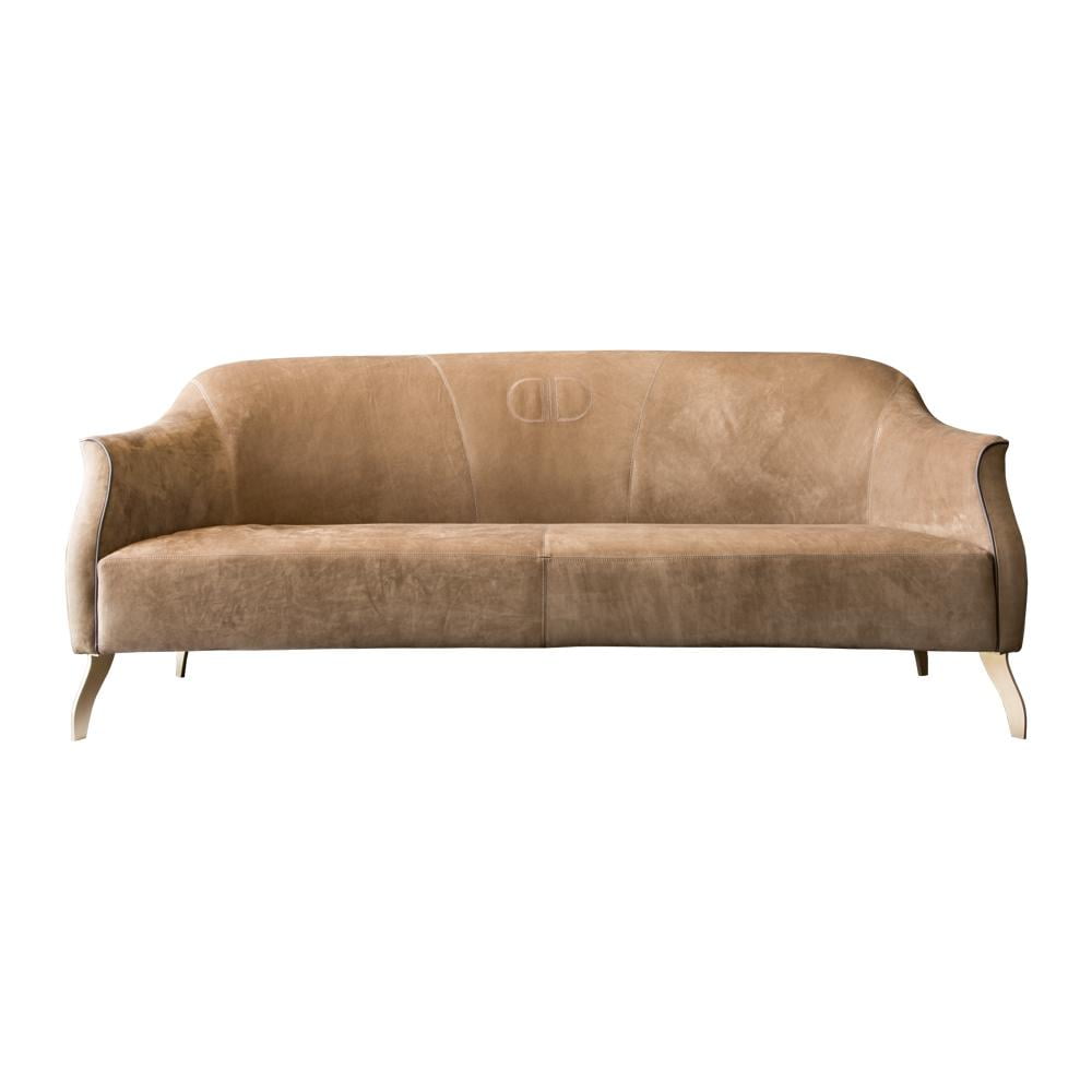 OLIMPIA Curved nabuk sofa