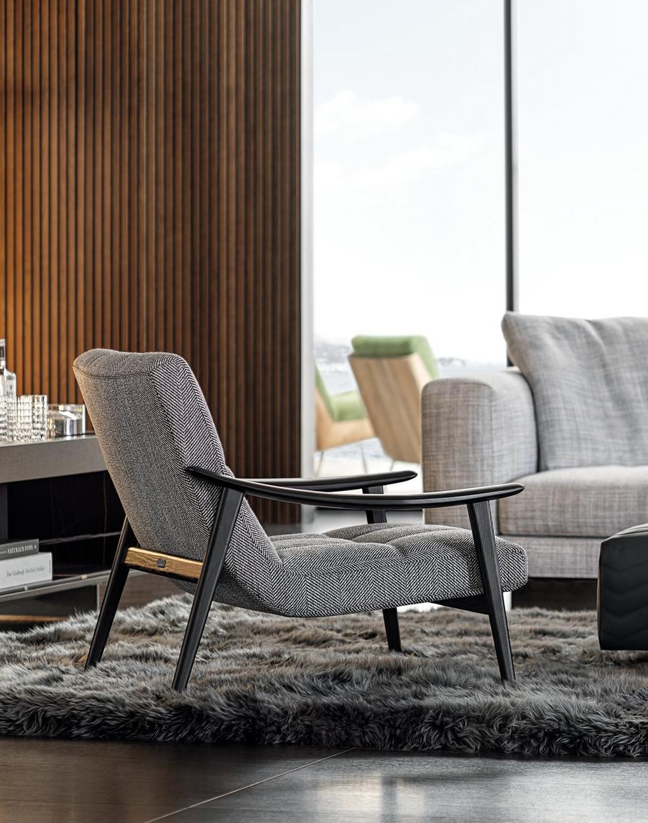 FYNN Upholstered armchair with armrests