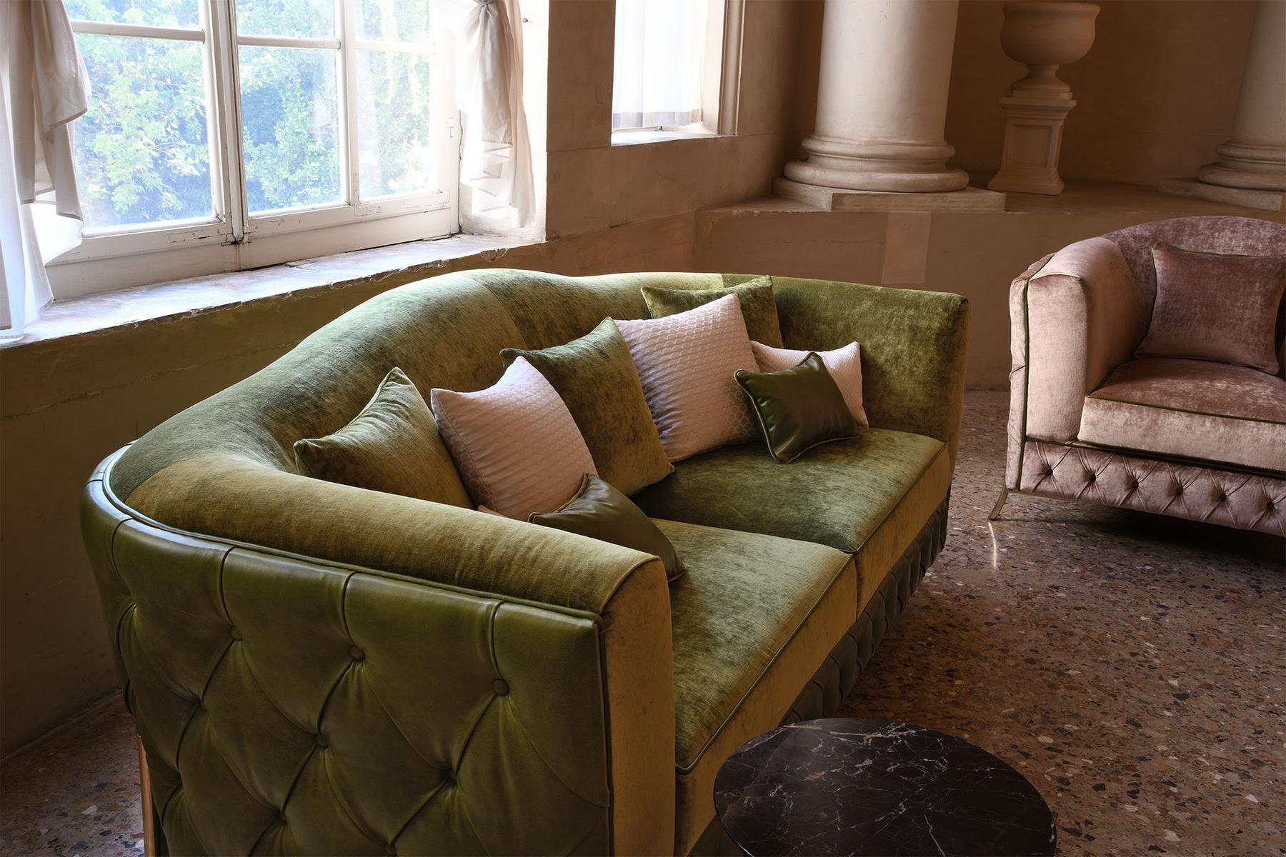 NEFELE Tufted sofa bed with fire retardant padding