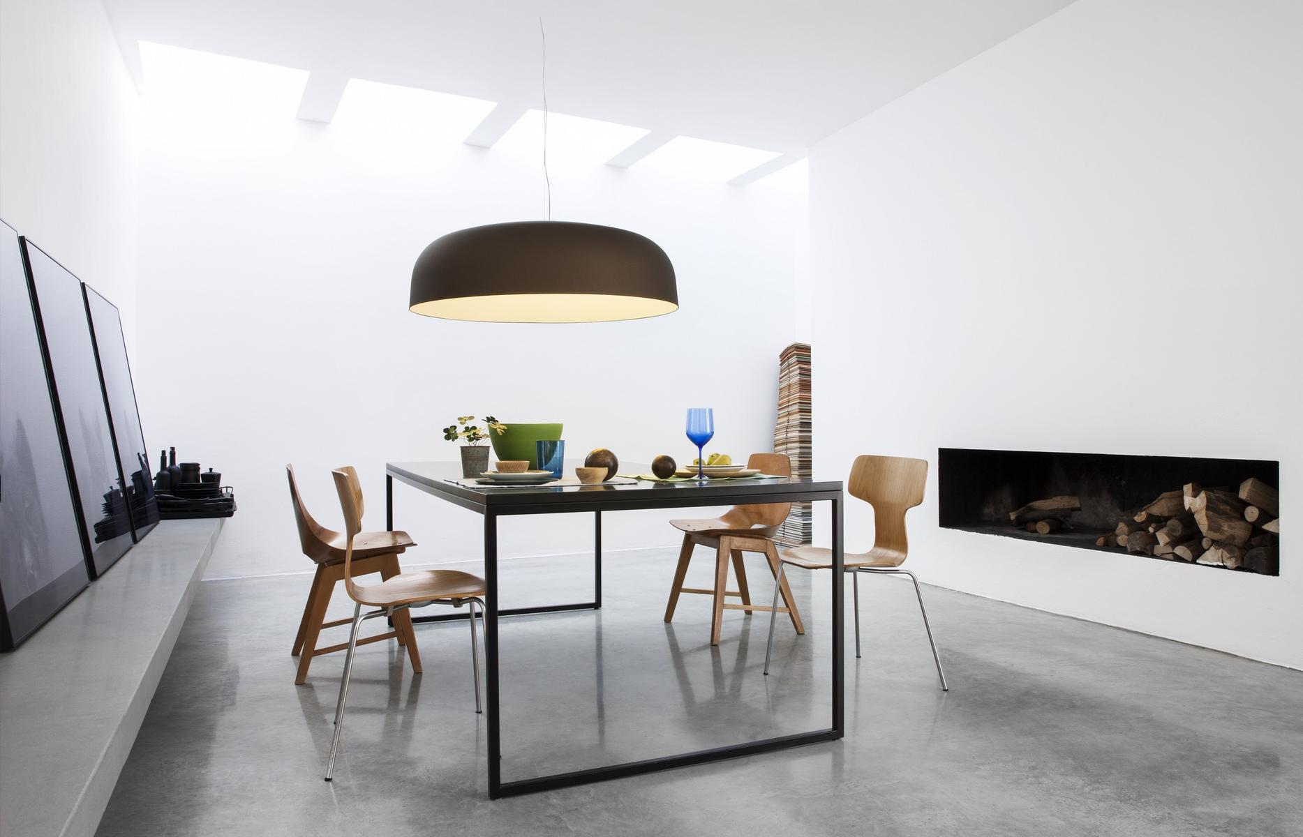 CANOPY - 422 Indirect light fluorescent aluminium pendant lamp