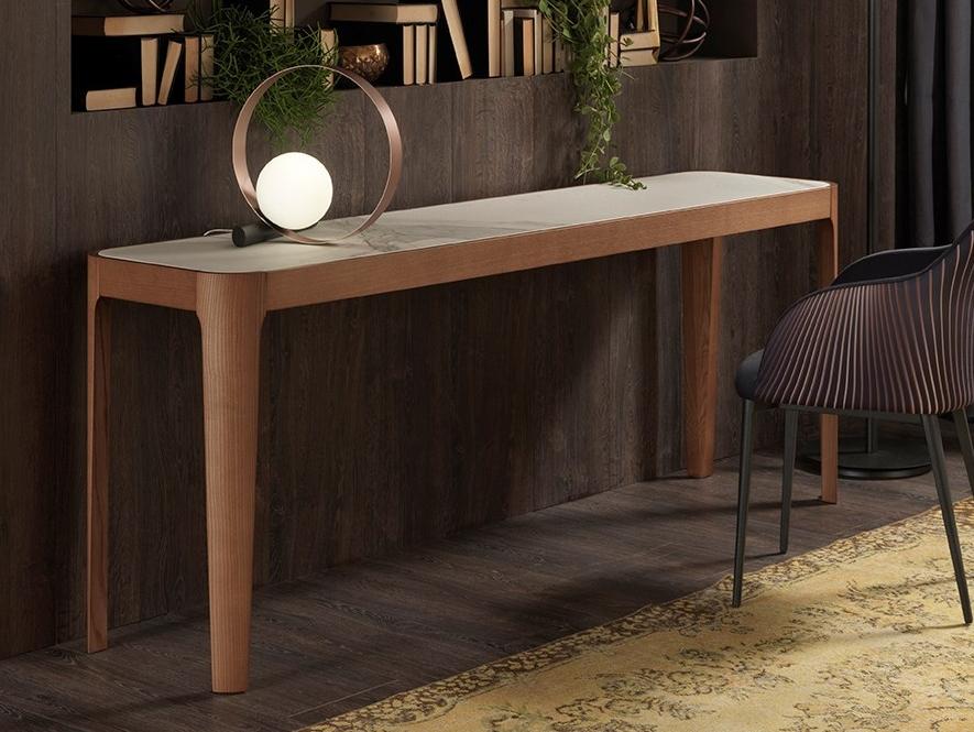 CROSS Rectangular wooden console table