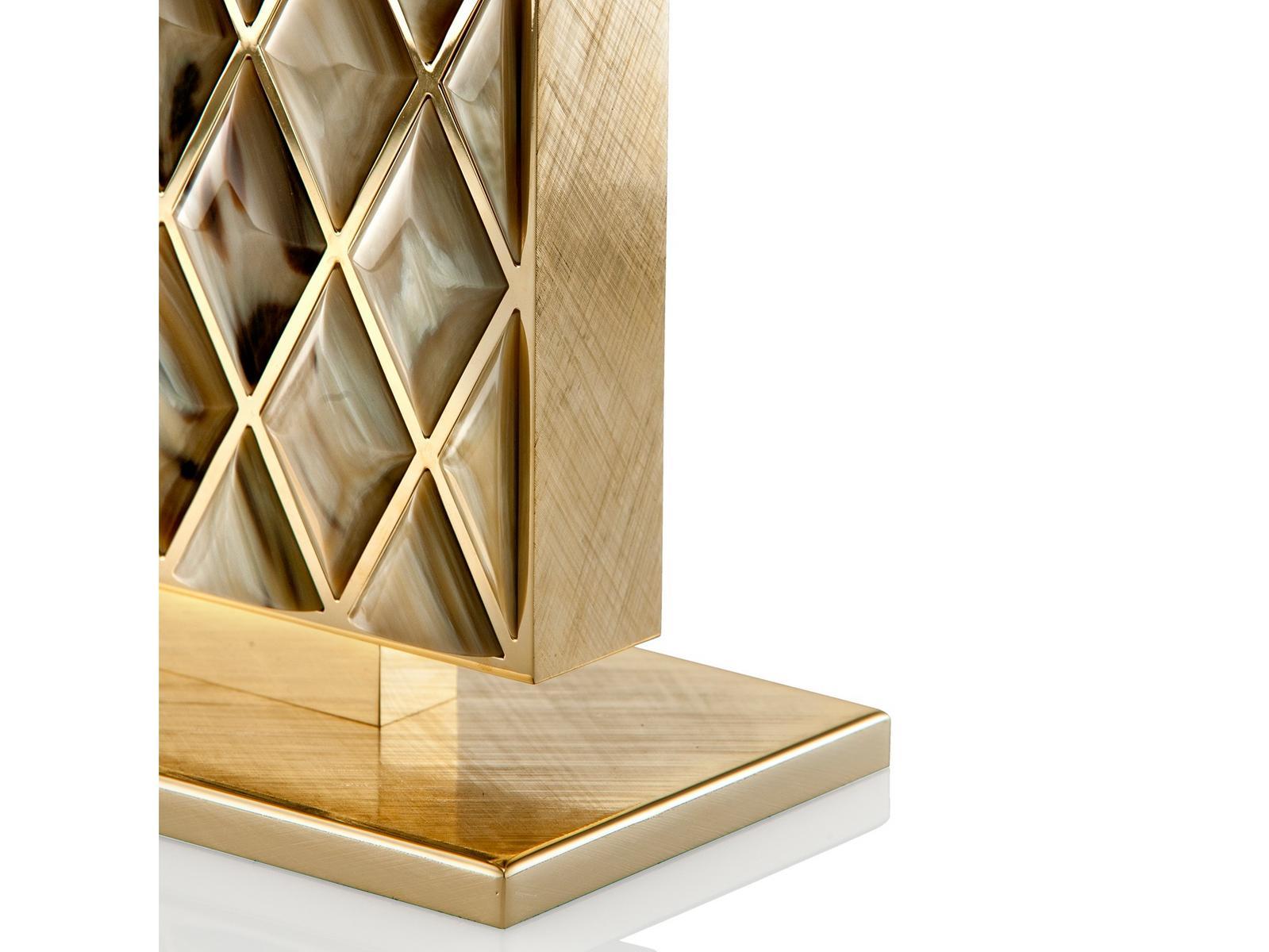 SABA 1723 24k gold-plated brass table lamp