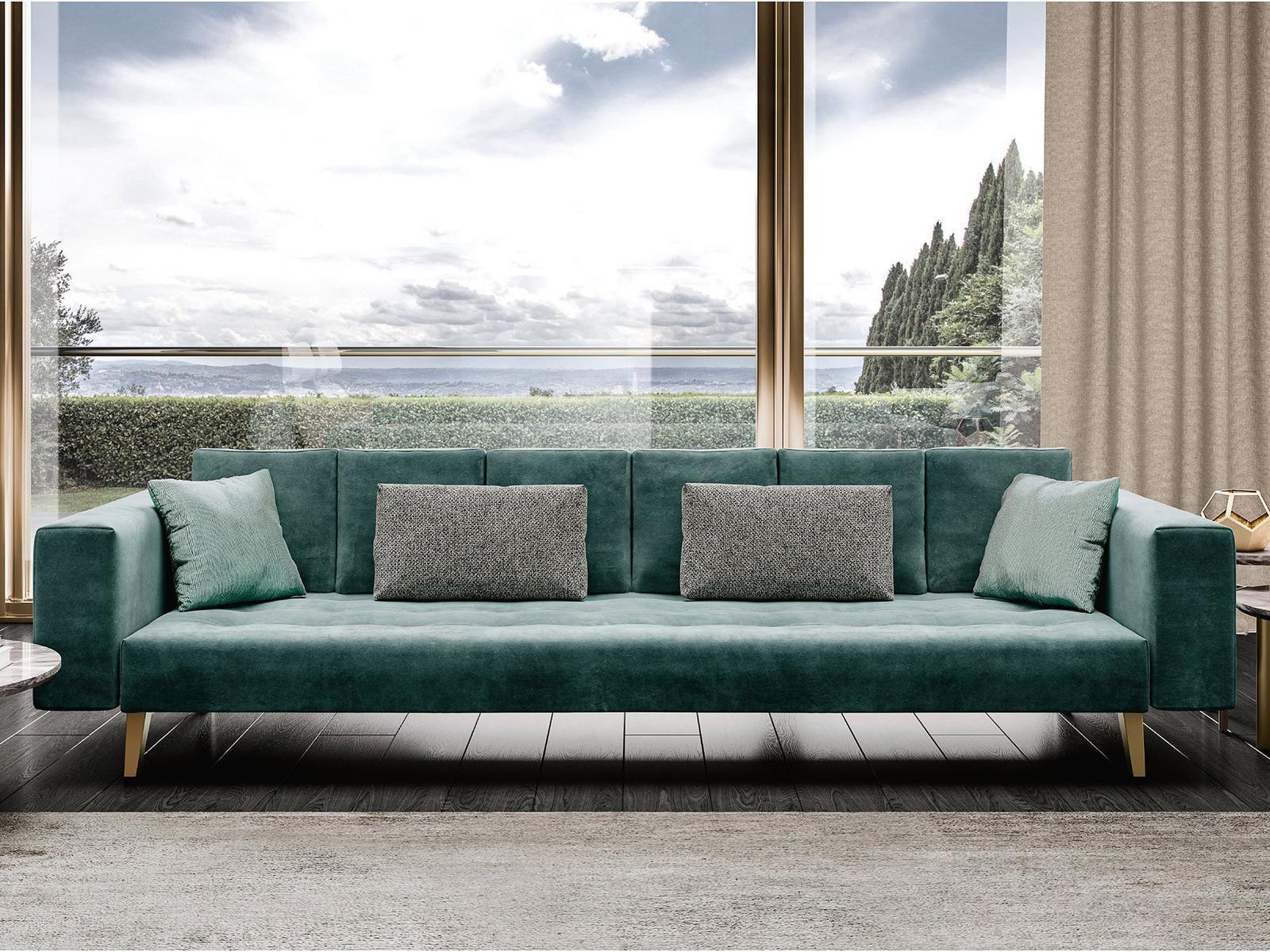 RICHMOND UPON THAMES Tufted leather sofa