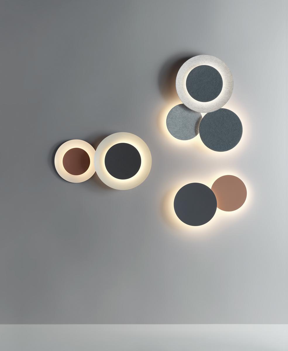 PUCK WALL ART TRIPLE LED indirect light wall light