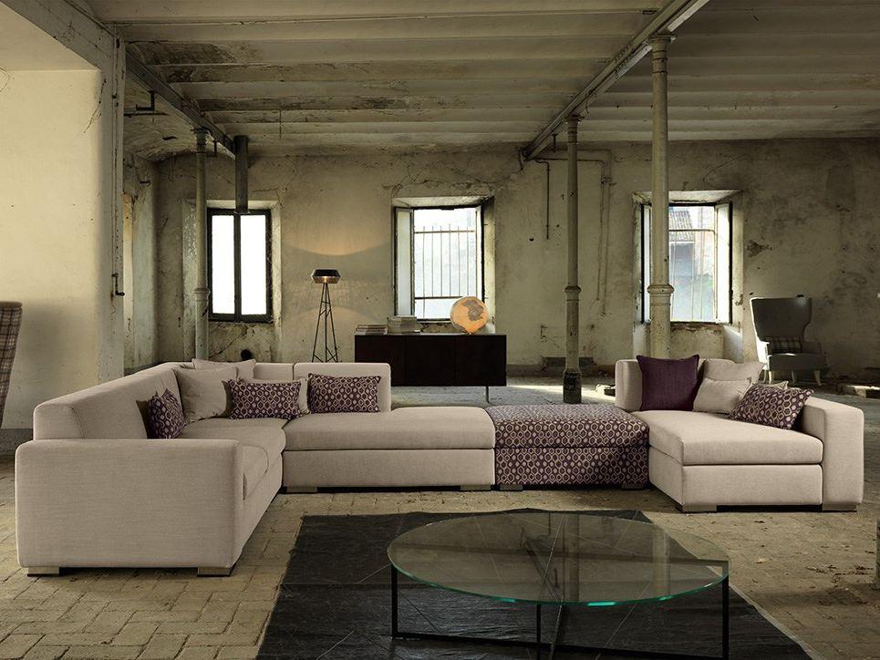 KOOI Corner fabric sofa